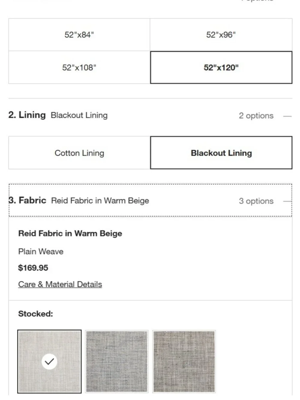 Crate & Barrel 10 foot Curtain Panels